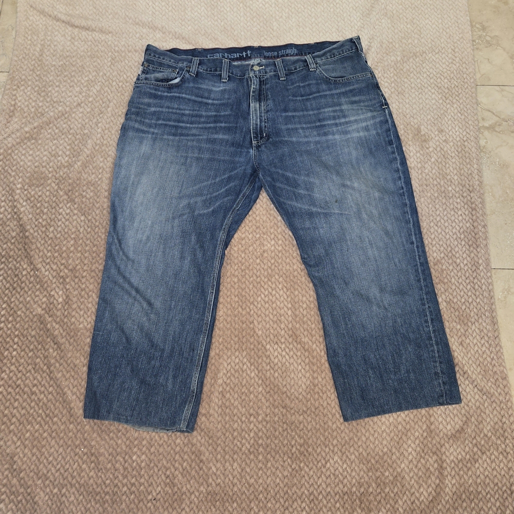 Carhartt Mens Loose Straight Jeans  Size 46/30 Loose Fit. Blue Big&Tall